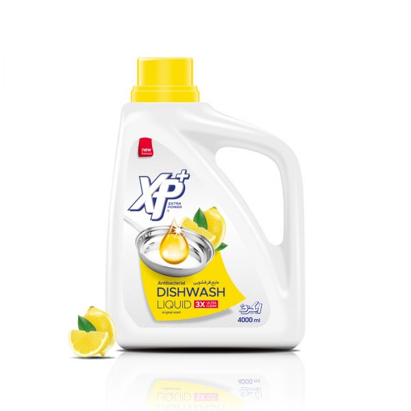 مایع ظرفشویی با رایحه لیمو 4000 گرمی ایکس پی پلاس | Xp Plus lemon Scent Dishwashing Liquid